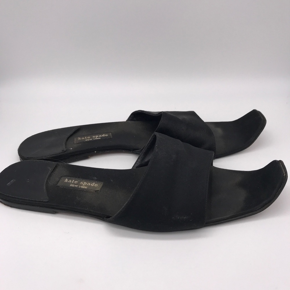 Kate Spade NY $258 Carnegie Black Silk Shoes 6.5